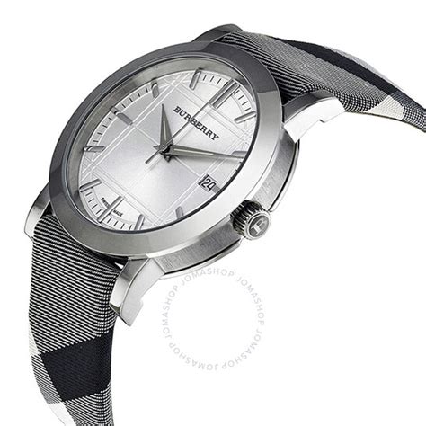 Burberry Heritage Nova Check Silver Dial Ladies Watch BU1378